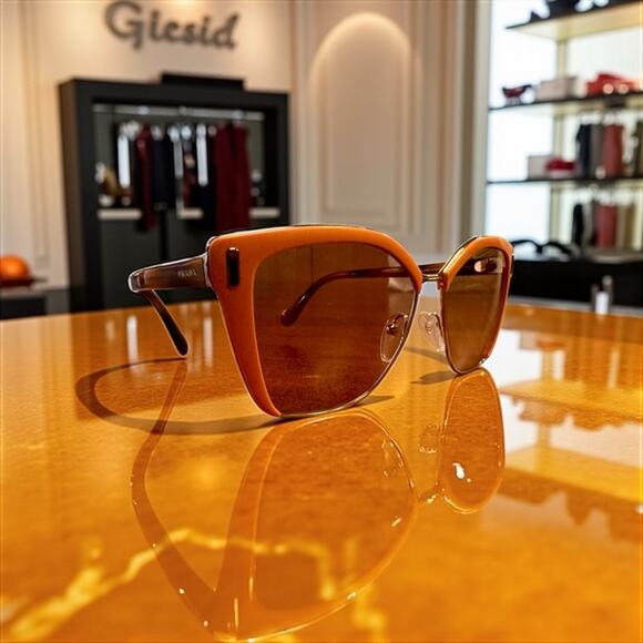 Prada Women's Sunglasses in Pink and Brown. #14 Offer - Picture 4 of 7